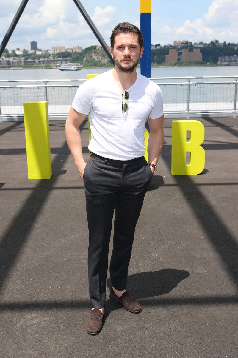 Kit Harington at #tribecafestival welcome lunch in NYC - Pier 76 - 2021