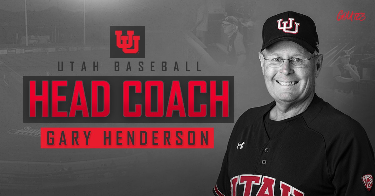 utahbaseball's tweet image. We are excited to announce that Gary Henderson will be our next head coach!

📰 bit.ly/3gC64wb