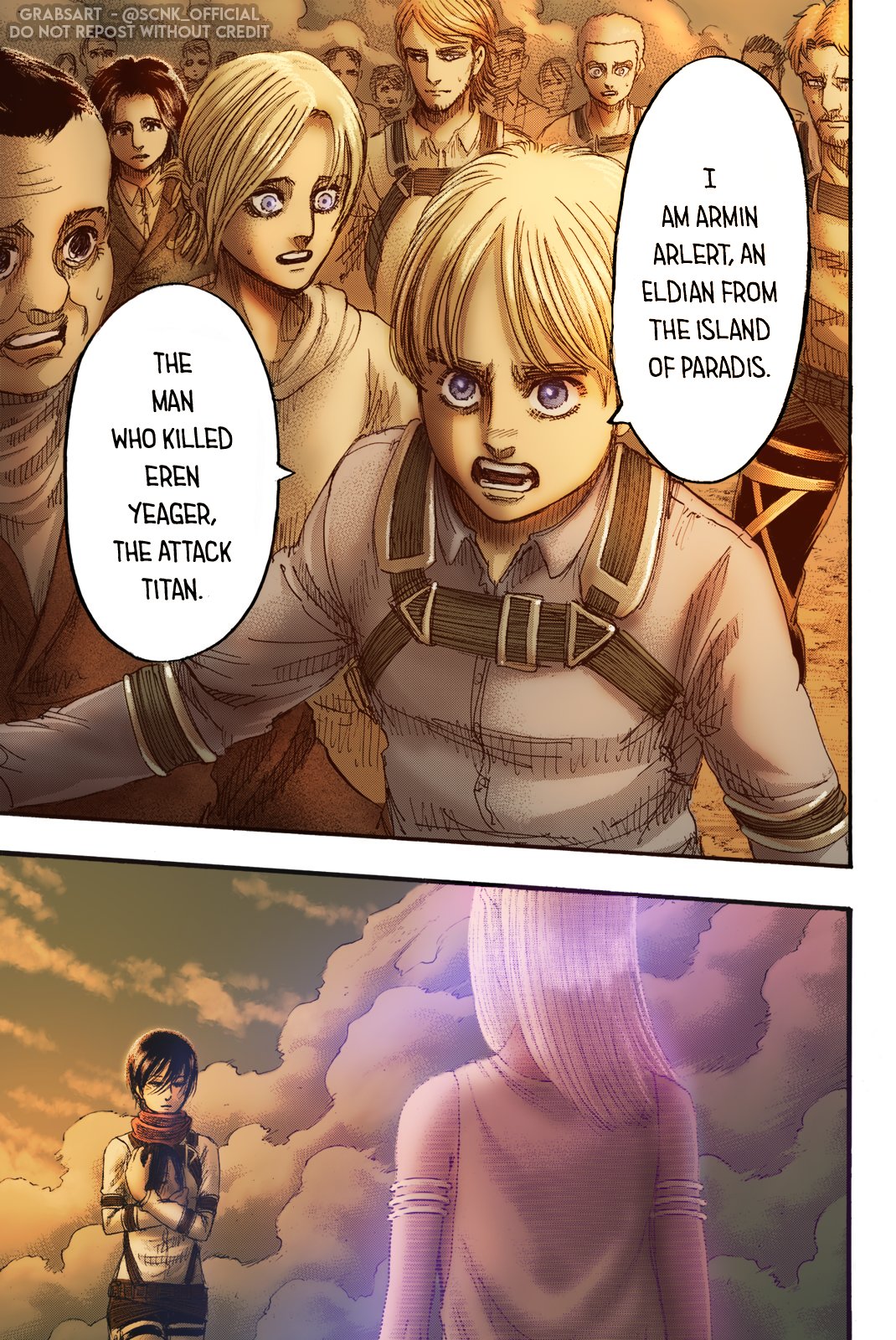 8 PÁGINAS EXTRAS - SHINGEKI NO KYOJIN DUBLADO (CAP 139~) MOTION MANGÁ 