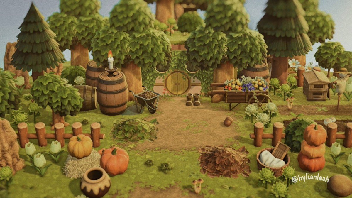hylianleah's tweet image. the little hobbit hole on mirkwood 🌱🌿

#animalcrossingnewhorizons #animalcrossing #acnh