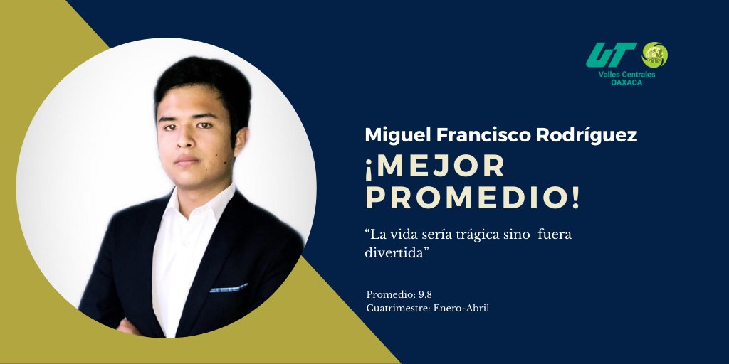 EmprenDinamicUT's tweet photo. Cultivar la empatía y darle un toque de humor a las adversidades son cualidades que nos demuestra Frank todos los días. 😊😀
Felicitamos a este gran amigo y compañero por su destacable promedio de 9.8 🏆 ¡Eres #OrgulloUTVCO! 🎉 #INM903 #DesarrollodeNegocios https://t.co/jNXuiXWqL3