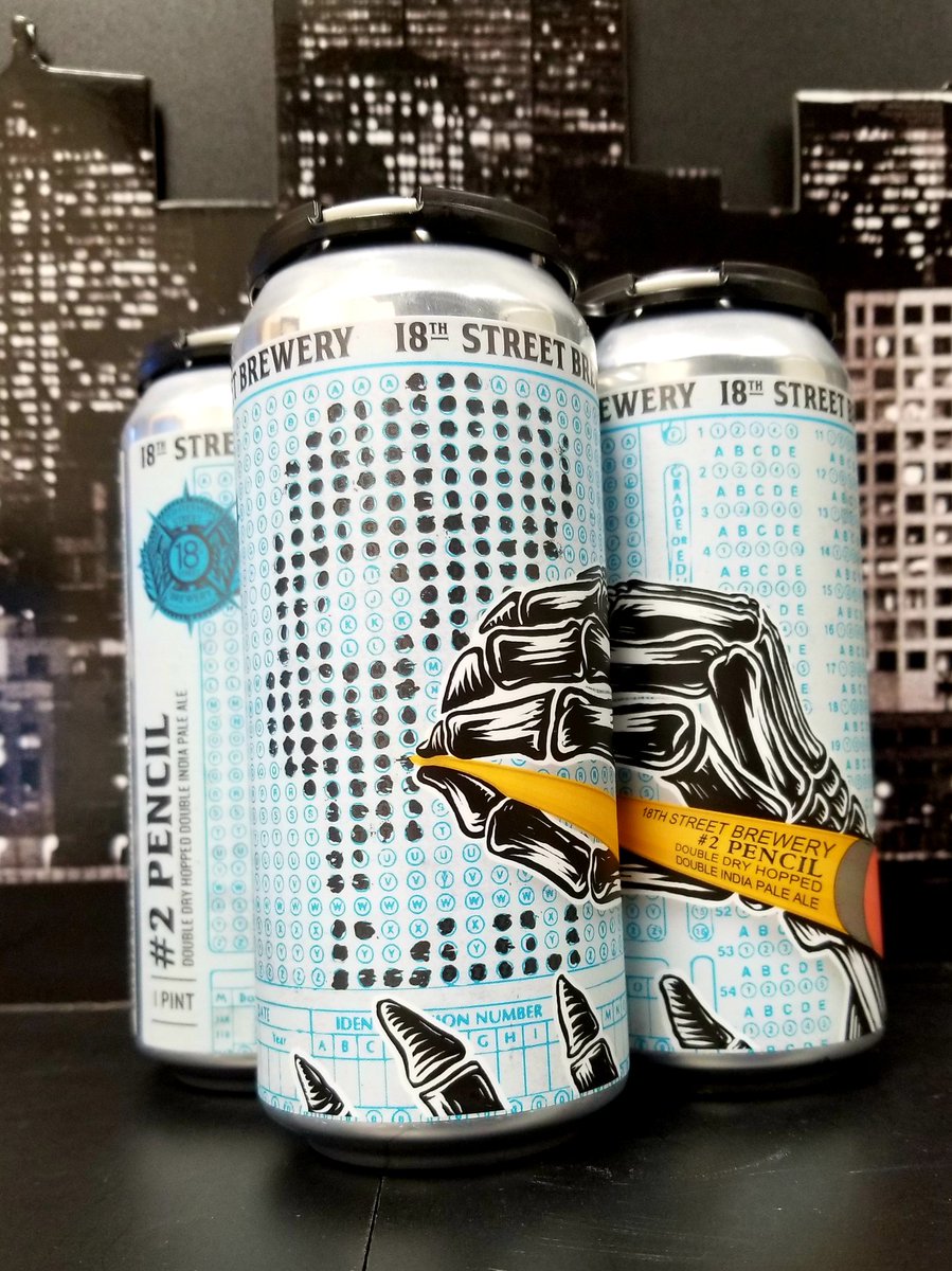 CityViewLiquor's tweet photo. Time to put down your pencils.
#SUPERFRESH @18thStreetBrew #2 PENCIL DDH DIPA is BACK! #GetCrushin #CoolerCrushables #FreshFrosties #SuperSlamWorthy #HopFueledPartyMachine #BeerOClock #BeerThirty #TimeForABeer #HaveABeer #GrabAColdOne https://t.co/KlNxo6GN5Y