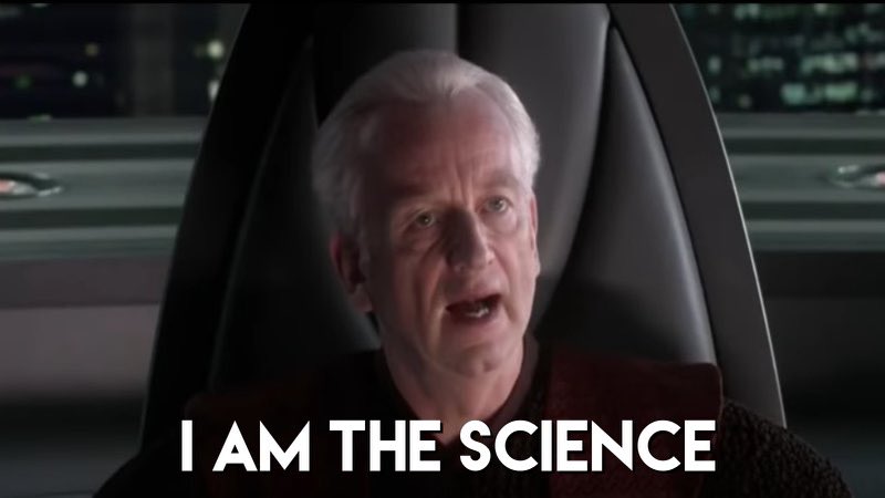 RubinReport's tweet photo. Fauci has gone full Palpatine… https://t.co/x8Xdun9MSO