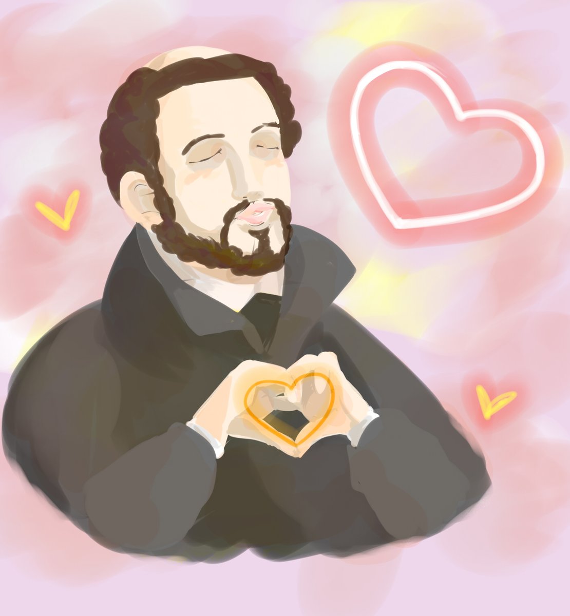 将軍かわいいbot Lv 3 V Twitter イラストのデータ救出中にフランシスコザビエルと空也上人の落書きが見つかりましたので供養します