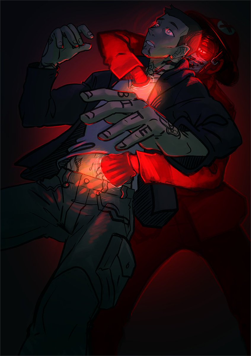 InklineN's tweet photo. I've been drawing a lot of things in red lately, I've noticed. I'm sure it has nothing to do with playing a horror tabletop game, I'm sure >.>

#originalcharacter #homebrew #digitalart #tabletopgames https://t.co/JHsaqcH70G
