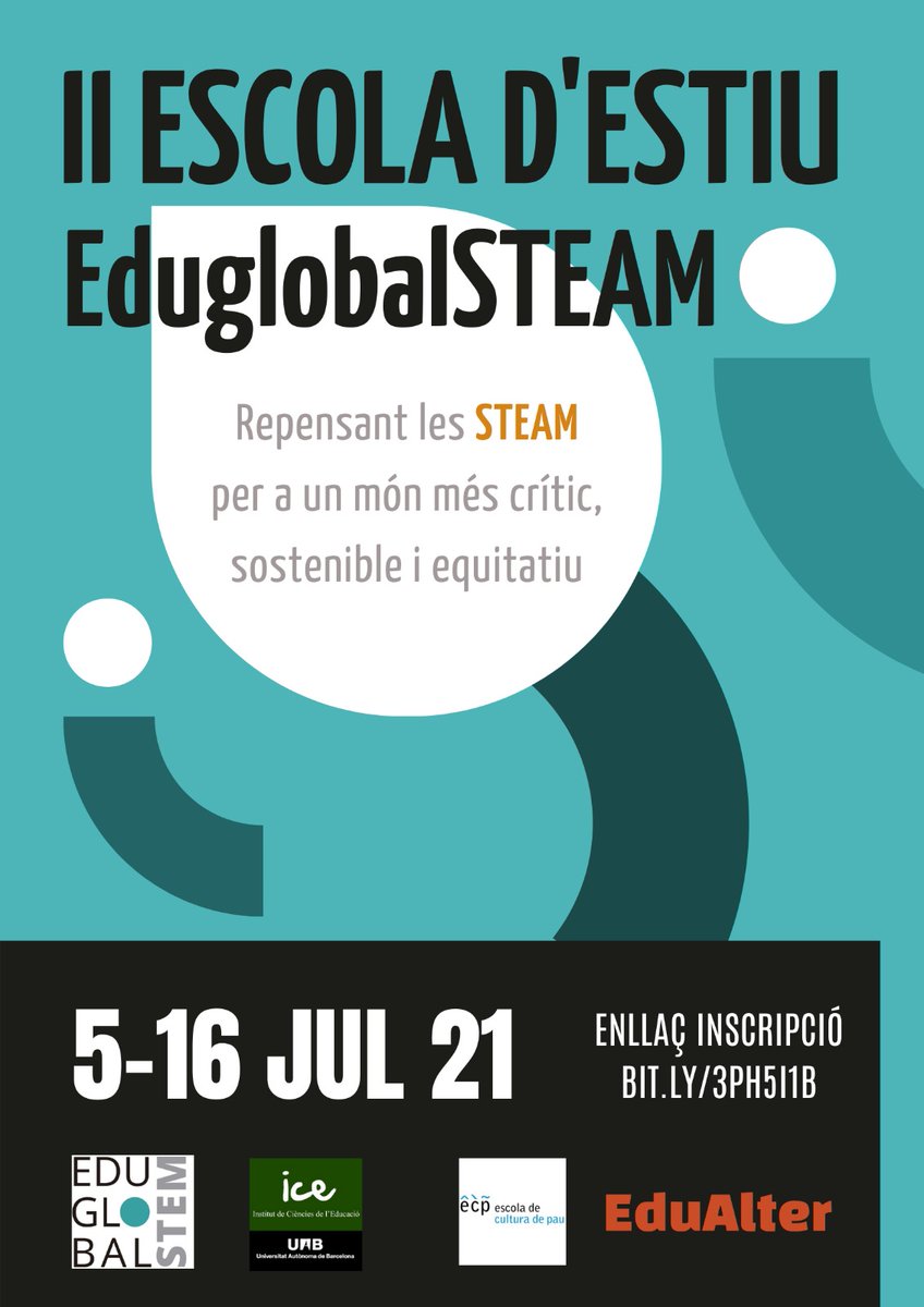Doncs ja ha sortit del forn! Aquest és el menú que us presentem per a les 2 Setmanes de formació de la #EEE21 o segona escola d'estiu d'EduglobalSTEM (inscripcions: uab.cat/web/Jornades-E…)
Estireu del [fil]