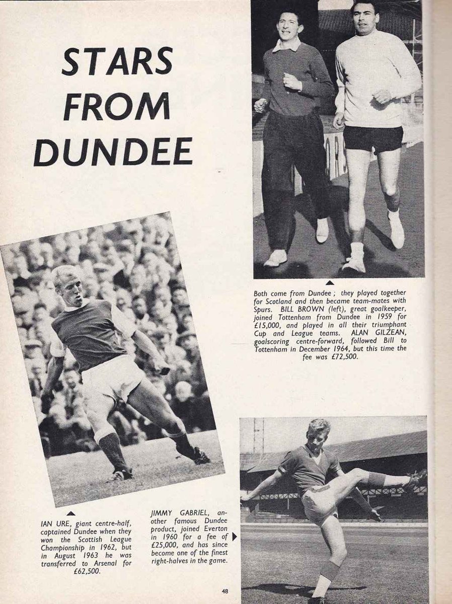 ScotsFootyCards's tweet photo. Stars from #Dundee #IanUre #BillBrown #AlanGilzean #JimmyGabriel #RoyOfTheRovers Annual 1966 https://t.co/Mo5pJtDR6v