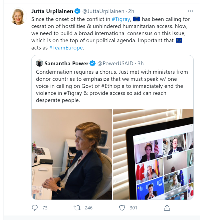 AlMariam1's tweet photo. ALL ETHIOPIANS: WE MUST ALL SPEAK IN ONE VOICE AND LOUD TO: SAMANTHA POWER, JUTTA U, SUSAN RICE AND THE AXIS OF SHEVIL – 
SAVE BLACK PEOPLE IN AMERICA BEFORE YOU SAVE BLACK PEOPLE IN AFRICA!!! https://t.co/Dinh3bltzk
