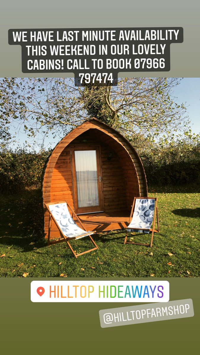 We have some #lastminuteavailability for our lovely #cabins this weekend