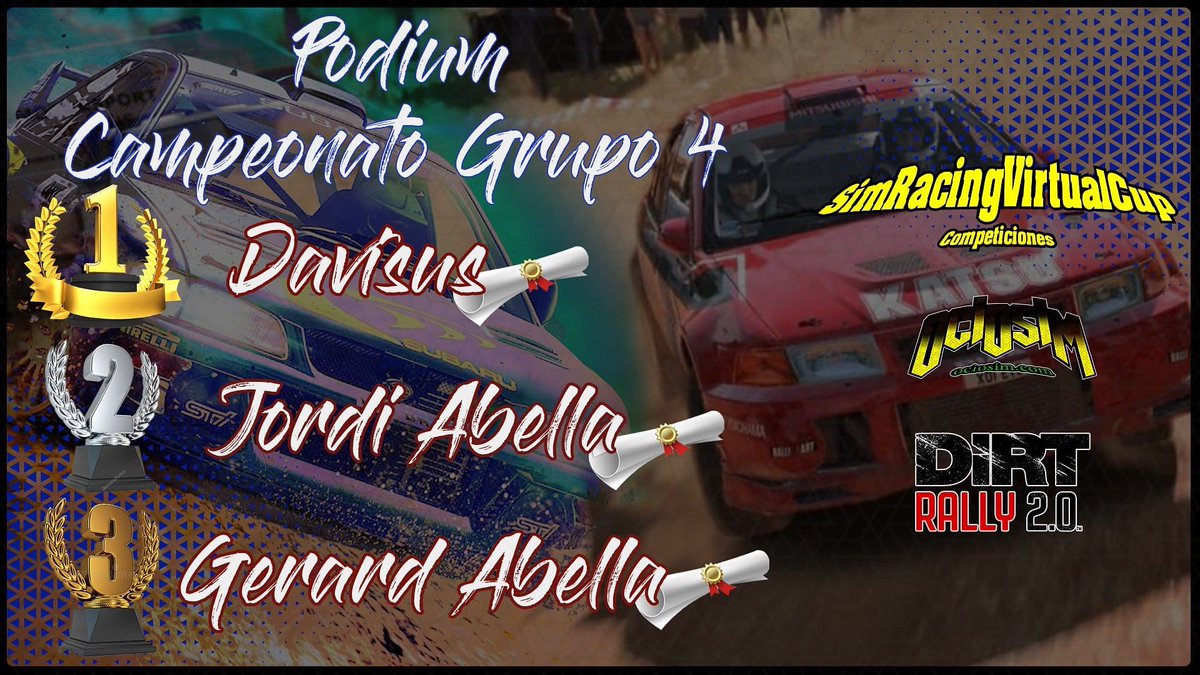Contentíssimo con el resultado final del campeonato de rallys en mi primera participacion!! Gran batalla con mi hermano <a href="/23_abella/">Jordi Abella 23</a> por el segundo cajon. Con ganas del siguiente!!