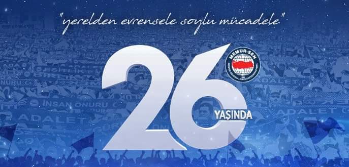 Merhum Mehmet Akif İnan ağabey güçlü bir temel attı.

Davasını dert edinen binlerce kardeşimiz gece gündüz büyütmek için ter akıttı.

Zirveye taşımak bana ve teşkilatıma nasib oldu.

Kuruluşuna, misyonuna sahip çıkan dava erlerine selam olsun.

#MemurSen26Yaşında