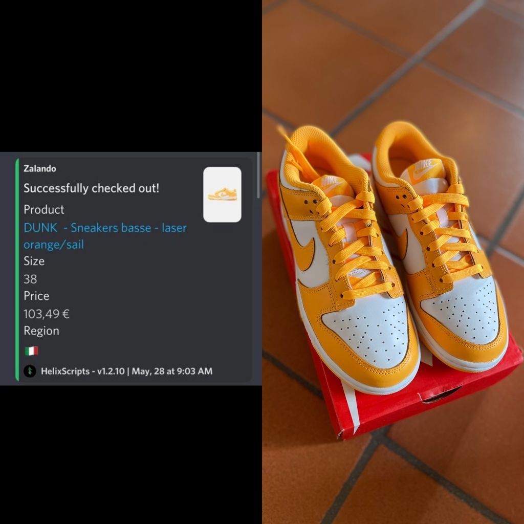 dunk laser orange zalando