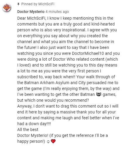 MichSciFiYT's tweet photo. This is what makes all the abuse worth it! ♥️

#PositivityNotNegativity https://t.co/9aLIIBEdhU