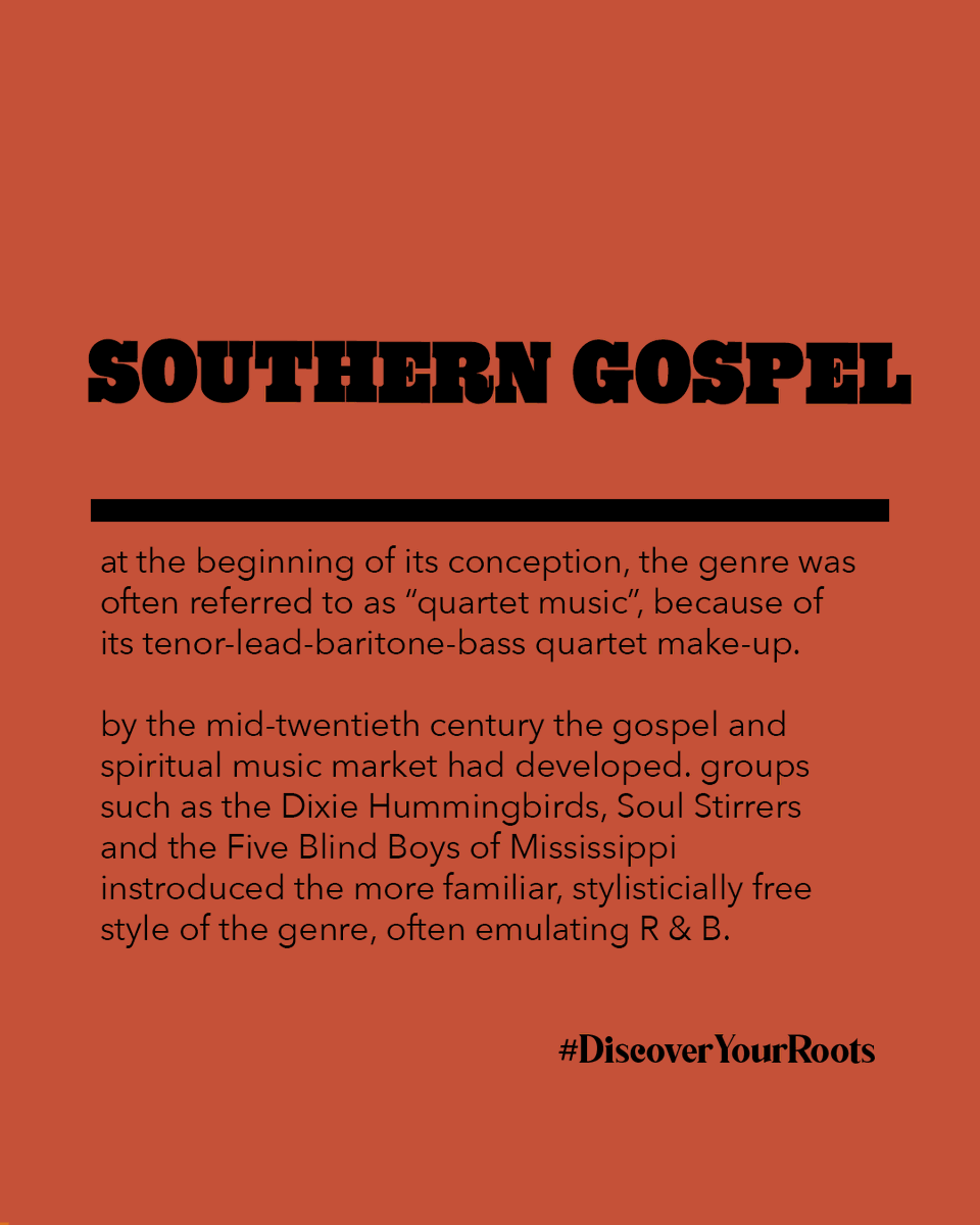 AMTriangle's tweet image. Also known as "quartet music” Southern Gospel relied heavily on emotional performance and aesthetic pleasure and took on various roles in the light of the political and social culture of  19th century Southern America. 

#AMTriangle