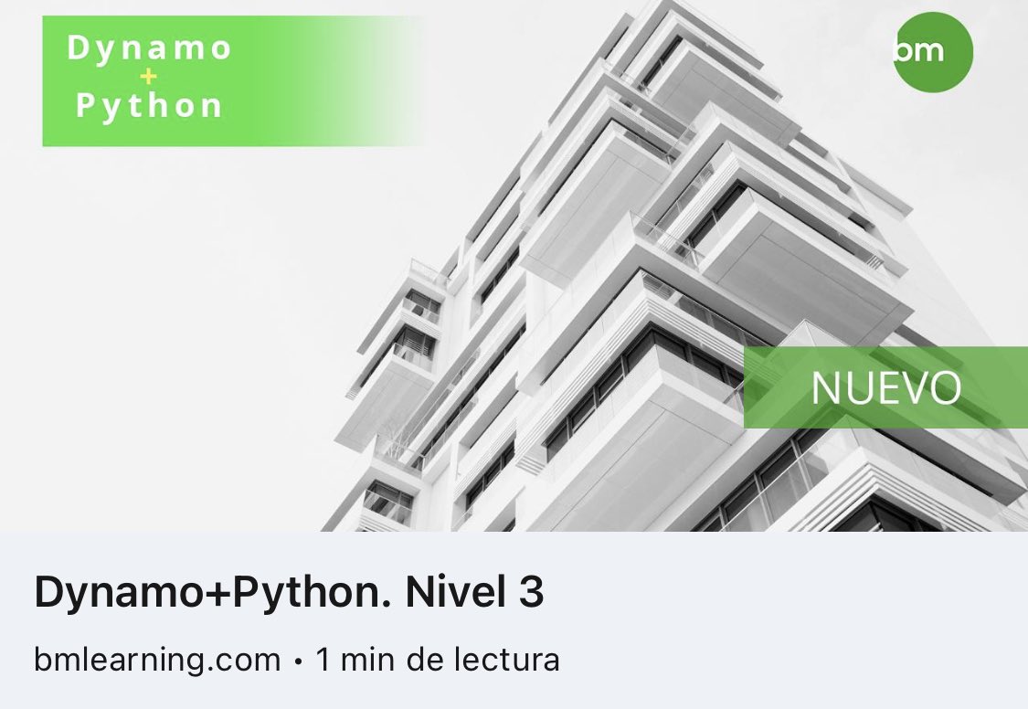 Nunca fue tan sencillo aprender #revitapi #python #dynamo. Nuevo curso: linkedin.com/posts/diegojsa…
