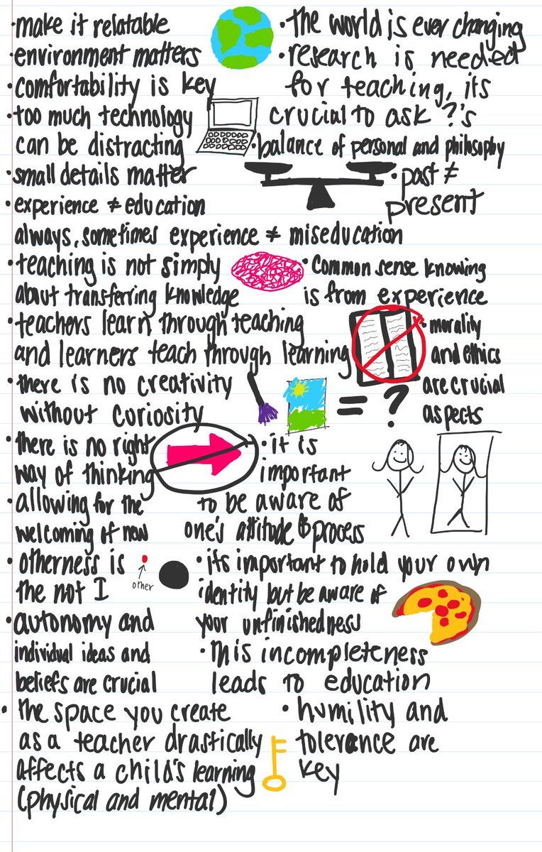 madelinecoe3's tweet photo. “The future is something to be constructed through trial and error rather than an inexorable vice that determines all our actions”- Freire
#sketchnote #educ547 #Freire #johndewey https://t.co/eCjTV39n5N