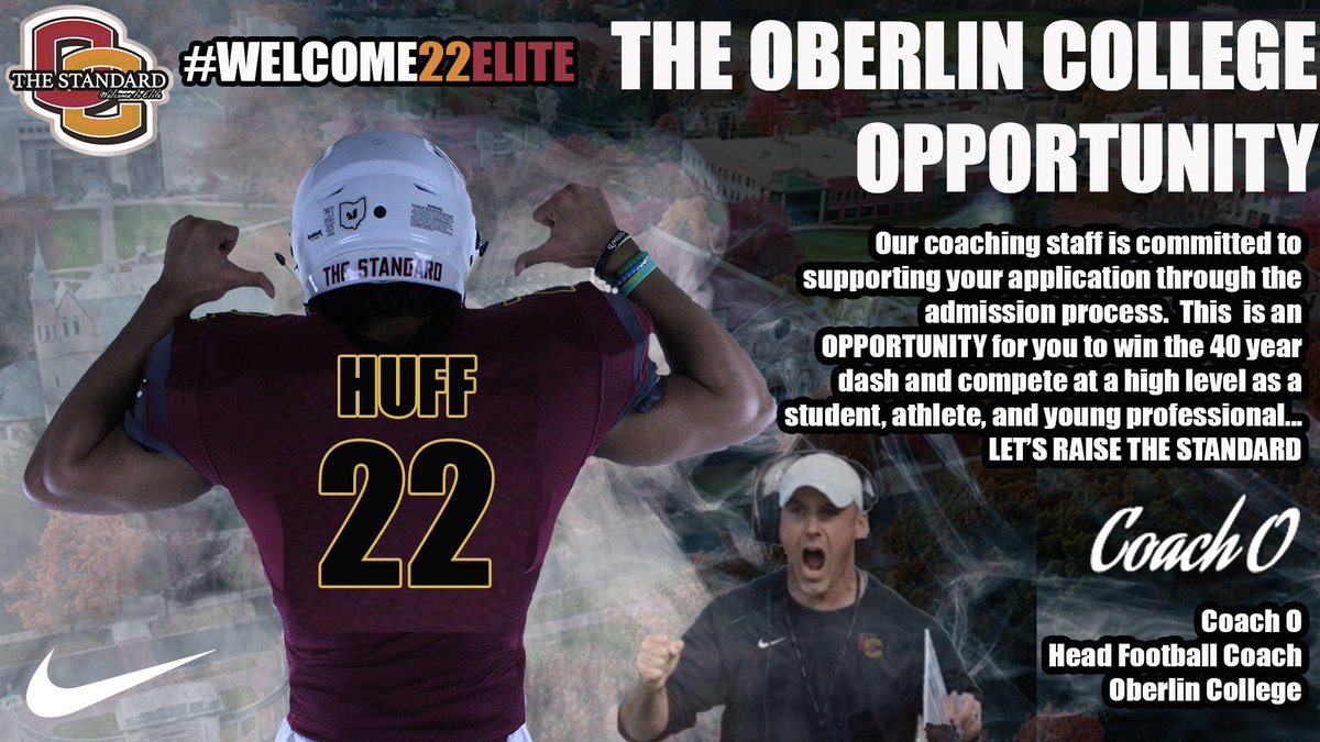 #AGTG blessed to receive an offer from an amazing program. After a great talk with <a href="/Coach_Swingle/">Coach Ryan Swingle</a> @CoachO_YEOFB I have got an offer from Oberlin college #GoYeo <a href="/EarlGill10/">Earl Gill</a>