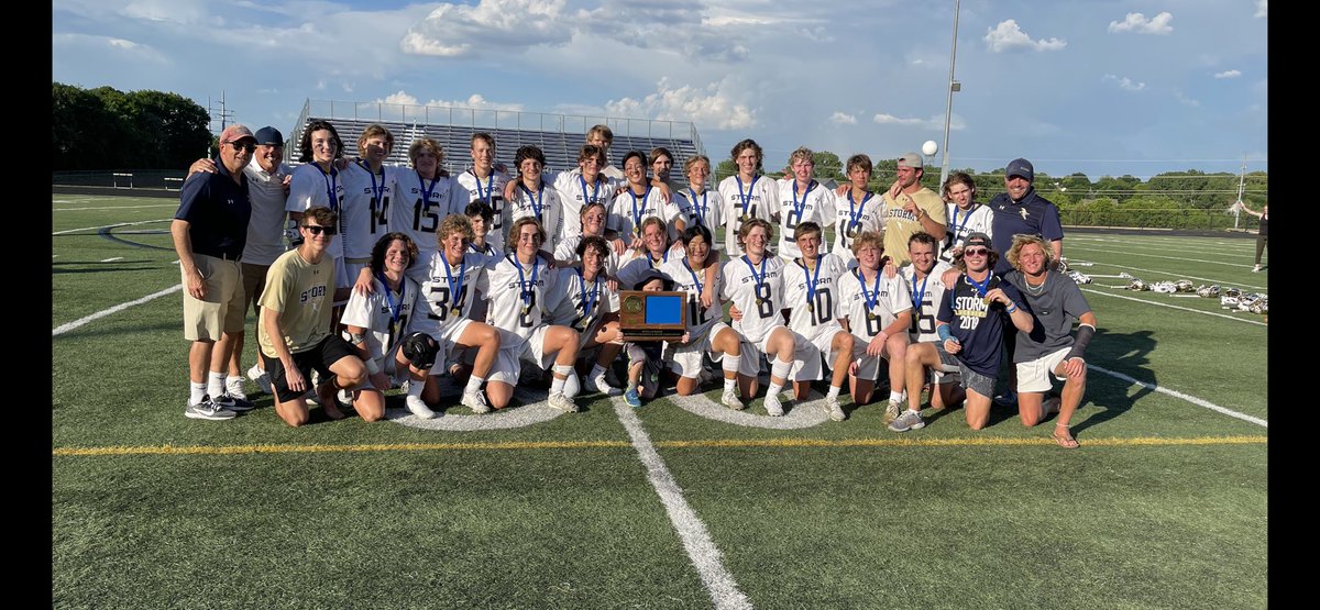 Presenting your Section 2 Boys’ Lacrosse Champions, our Chanhassen Storm!  Congratulations men!  #StateBound #GoBlue #WeAreChan @chanstormlax <a href="/ISD112/">E Carver Co Schools</a>