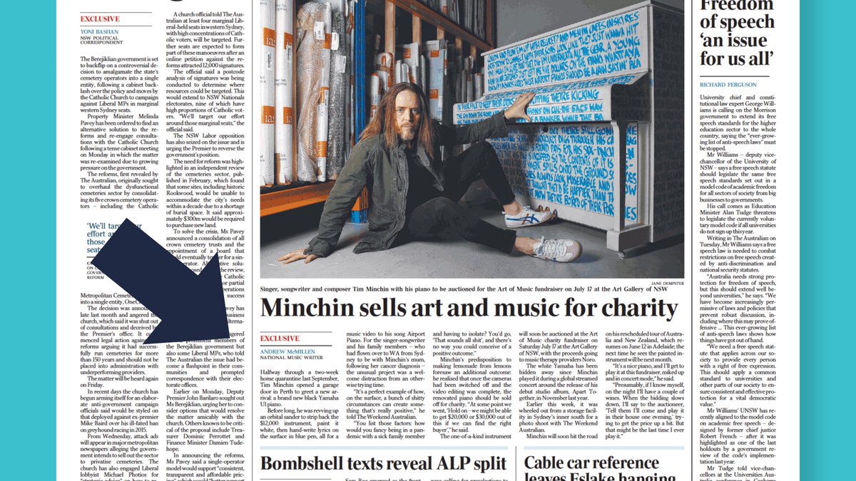 Art of Music charity fundraiser on Saturday July 17 at the Art Gallery of NSW – with the proceeds kindly coming to us here at Noro. Thanks <a href="/timminchin/">Tim Minchin</a> what a legend! @noroartofmusic @noroau
Secure your tickets at:
artofmusic.com.au/buy-tickets/ 
#artofmusic #timminchin #noroau