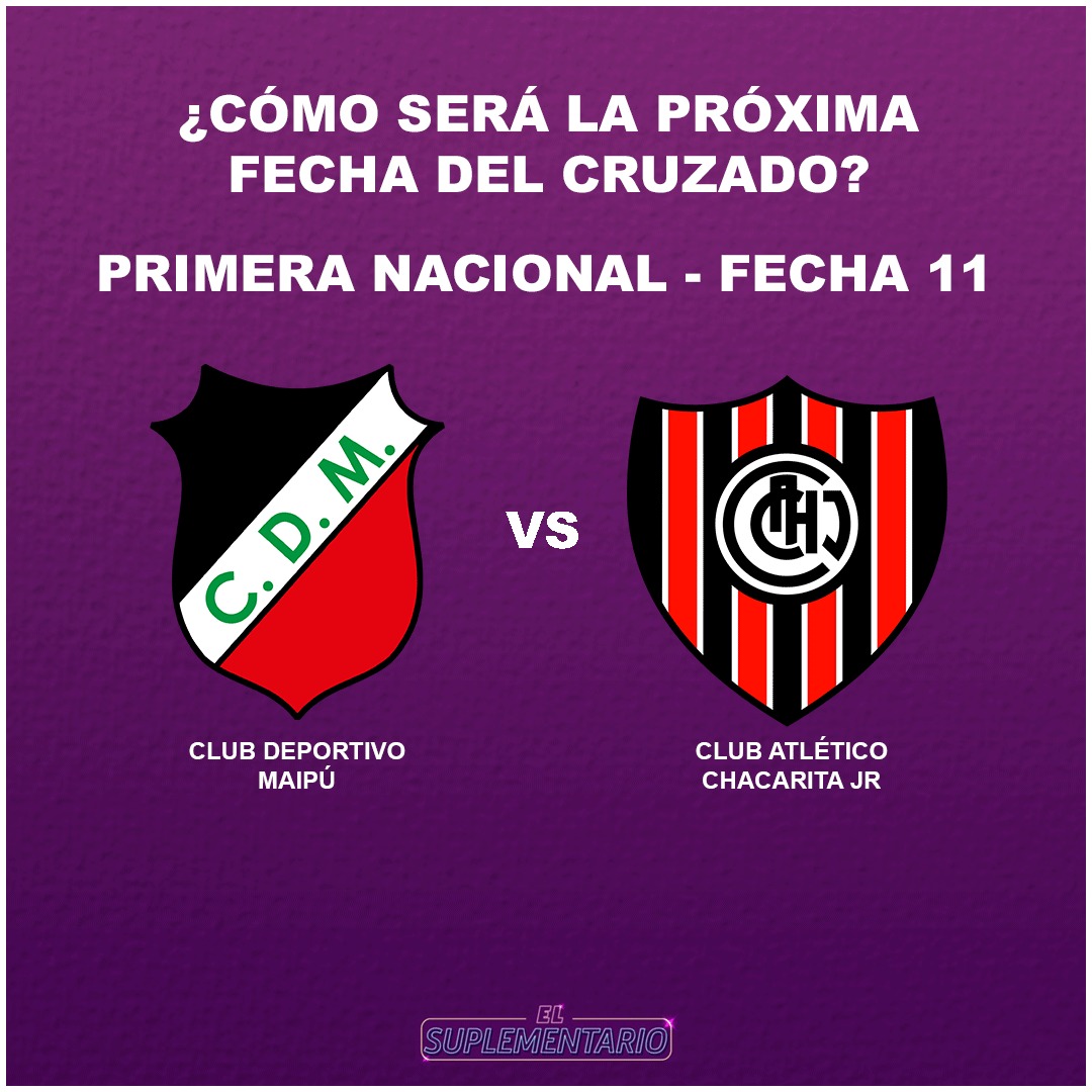 ElSuplementario's tweet photo. 💥 ¡Vuelve el fútbol! 💥

@Deportivo_Maipu recibe a @ChacaOficial ,para levantar cabeza y subir escalones en la tabla zonal. https://t.co/9L6RkXZg6d