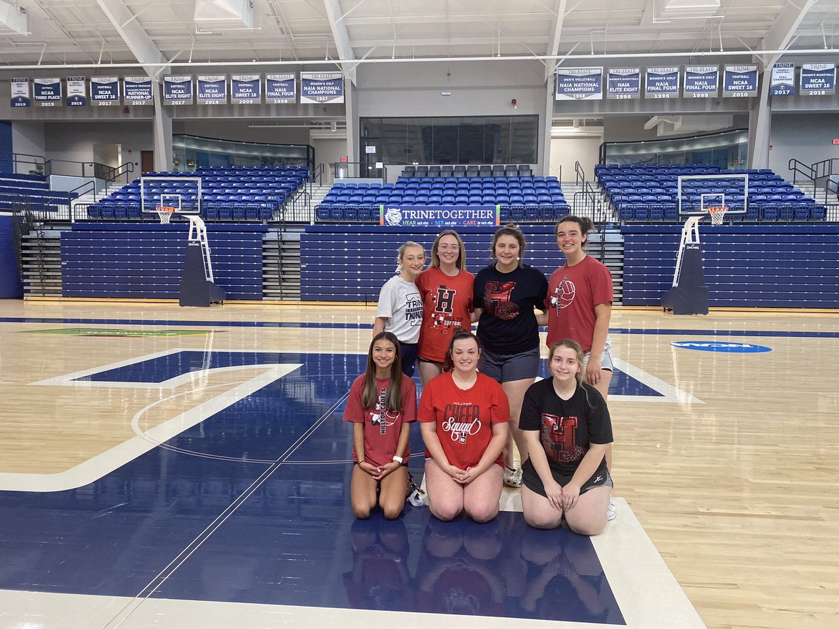 caseyjomassie's tweet photo. Great week of cheer camp at Trine! #Cadetcheer https://t.co/D6bRGxOY60