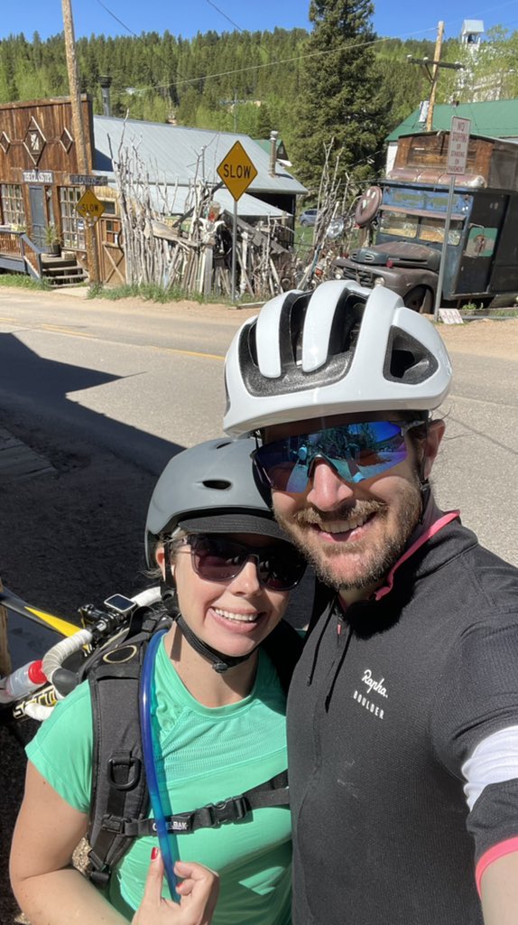 JRHildebrand's tweet photo. Threw down 69mi and 6,900ft of vert for my man Nicky today! Worth the push for one of the baddest to ever do it. Kristin rocked w me on the ebike for the first 3,500ft up to Ward which was awesome, beautiful day here in CO for a ride. #69milesfornicky #RideOnKentuckyKid ✊ https://t.co/BNmeVKjlps