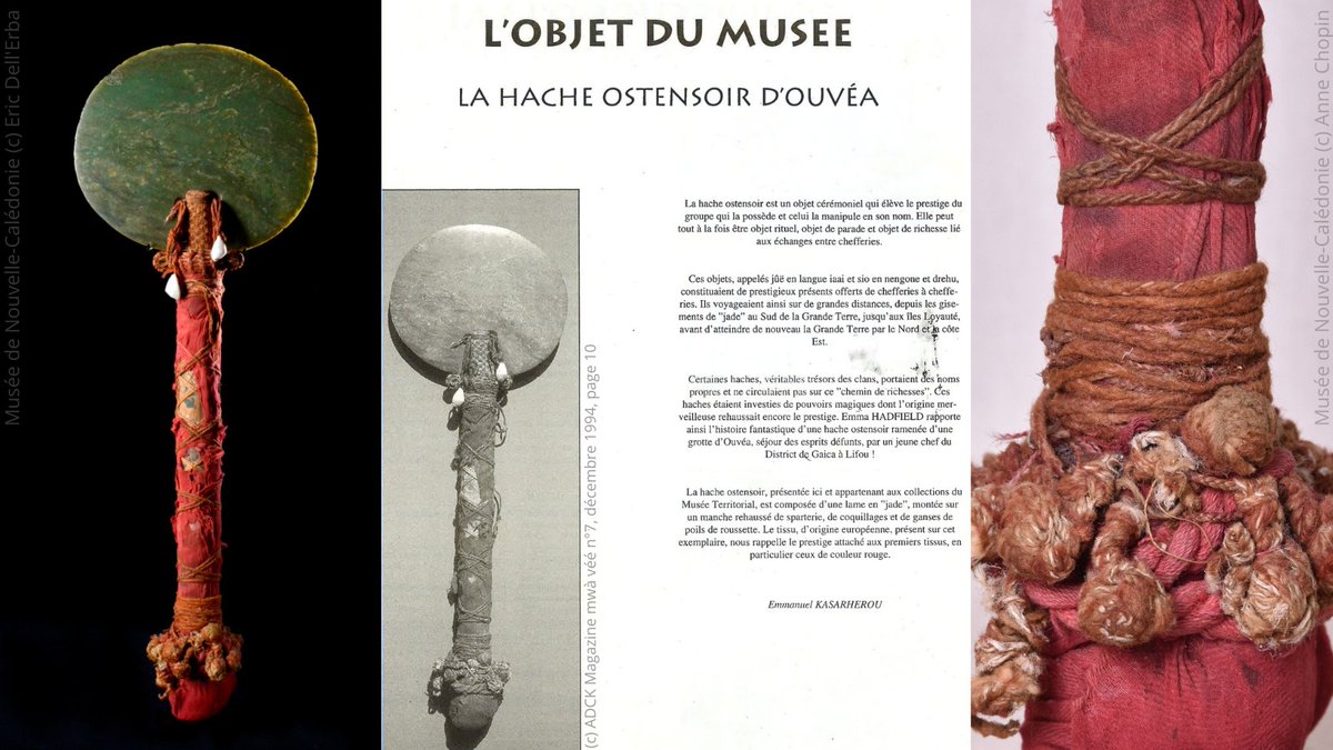 MuseedeNC's tweet photo. Cette hache de cérémonie #kanak venant d'Ouvéa #iaii a également eu le droit à un article. Retrouvez sa fiche d'inventaire en ligne ici: https://t.co/QEGJdX9RAU #EurekaMW https://t.co/W3GtO56GYe