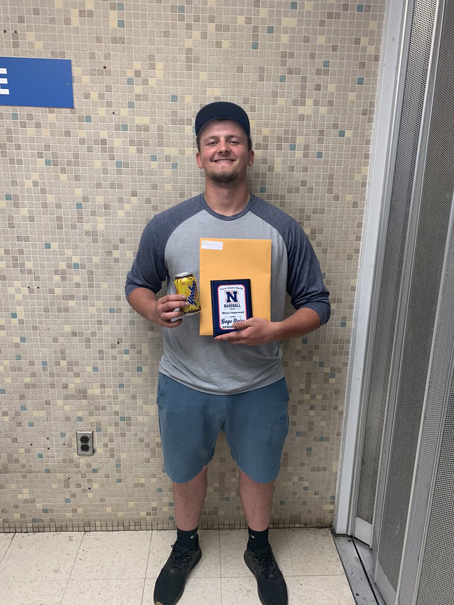 Baseball Banquet was held tonight. Congrats to Gage Neice for winning the Most Improved Player Award. Gage is one of the best teammates North has ever had.