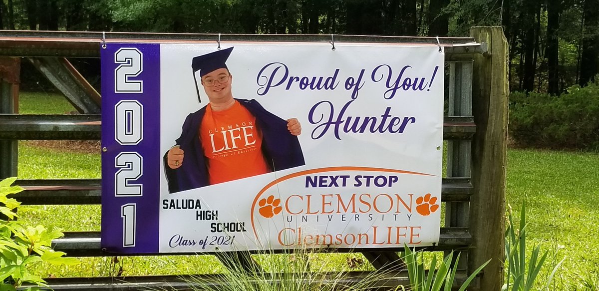 Tiger Paw Printing & Design (@shsprinting) on Twitter photo My man Hunter stopped by <a href="/SaludaHigh/">Saluda High School</a> to pick up his banner today! So proud to have taught this dude! Congratulations Hunter!!! #OneSaluda💜 My man Hunter stopped by <a href="/SaludaHigh/">Saluda High School</a> to pick up his banner today! So proud to have taught this dude! Congratulations Hunter!!! #OneSaluda💜