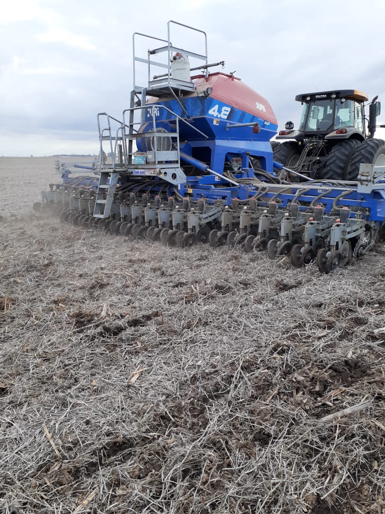 EmanuelRRanda's tweet photo. En Alberdi, junto a Sumidas sembramos uno de nuestros ensayos de Desarrollo de trigo intermedios largos. Con el objetivo de generar más y mejor información brindando diversas alternativas de manejo en trigo. #Basilio #Guayabo #Experimentales Bioceres Semillas S.A. https://t.co/eo4WAakDq8