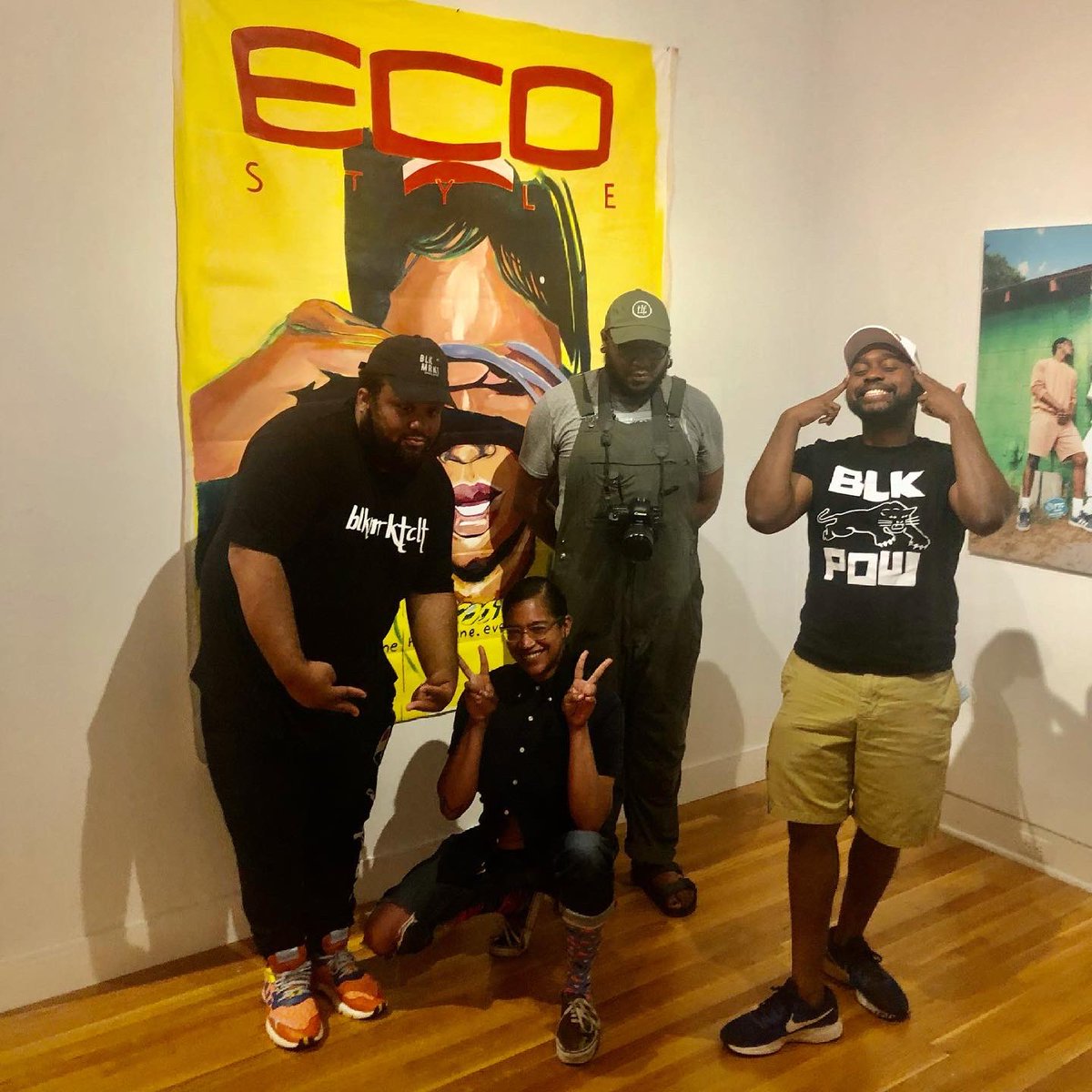 cltiscreative's tweet photo. "It Takes a Village" is a collaboration between three of the city’s most innovative artist collectives – @goodyeararts, @blkmrktclt, and @Brandthemoth.

The exhibit features work from over 25 local artists. 

Learn more about opening weekend: https://t.co/Z5VSNz3eZ3 https://t.co/dGHRE1TJgQ