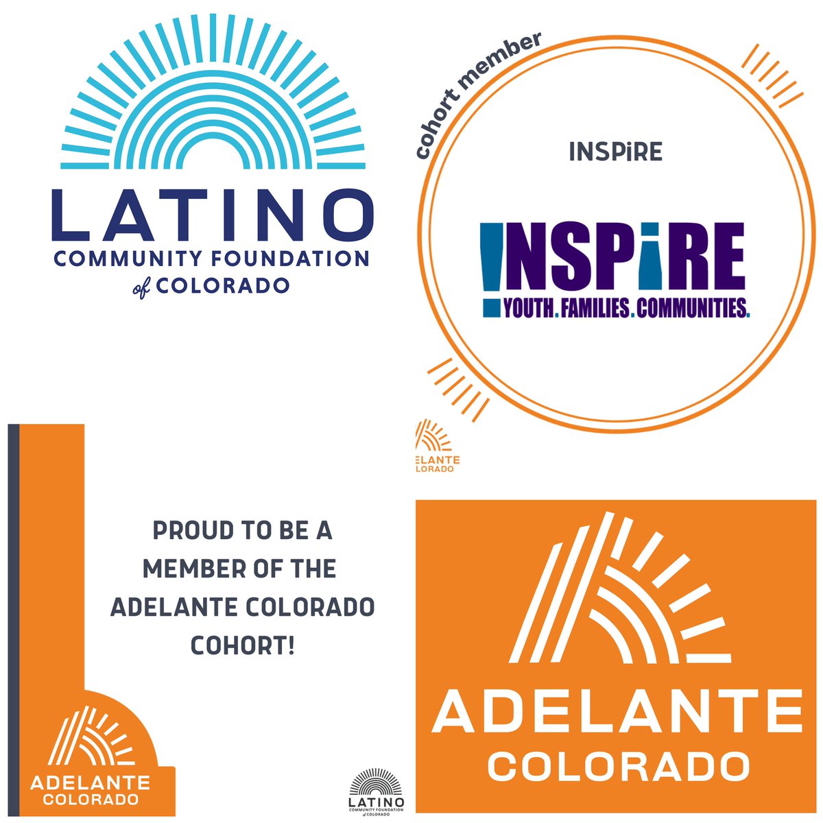 Inspirecolorado's tweet photo. We are proud to announce we will be part of the Adelante Colorado cohort from the @latinocfc Over the next 3 years, our org will get funding, leadership development &amp; trainings in order to grow our capacities in serving our community and fulfilling our mission. #AdelanteColorado https://t.co/qGdMvRrpF8