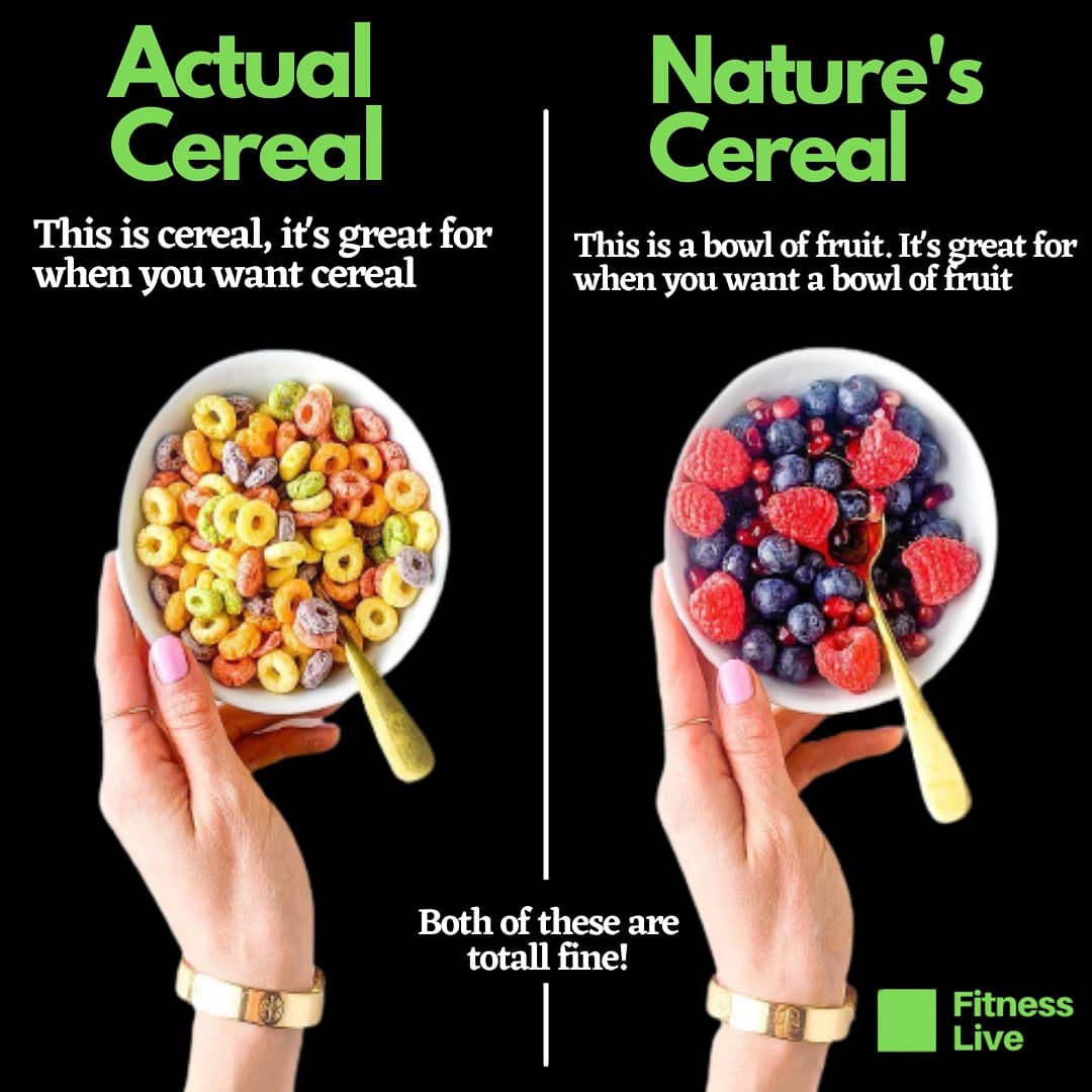 🤔 Actual Cereal vs Nature's Cereal- in the end both are Good!

•
•
#nutritiontip #nutritionzone #nutritionalketosis #fitnesslive24 #nutritionblogger #nutritionmatters #nutritioniskey #nutritions #nutritionadvice #cereals #cereal #healthycereal #healthylifestyle