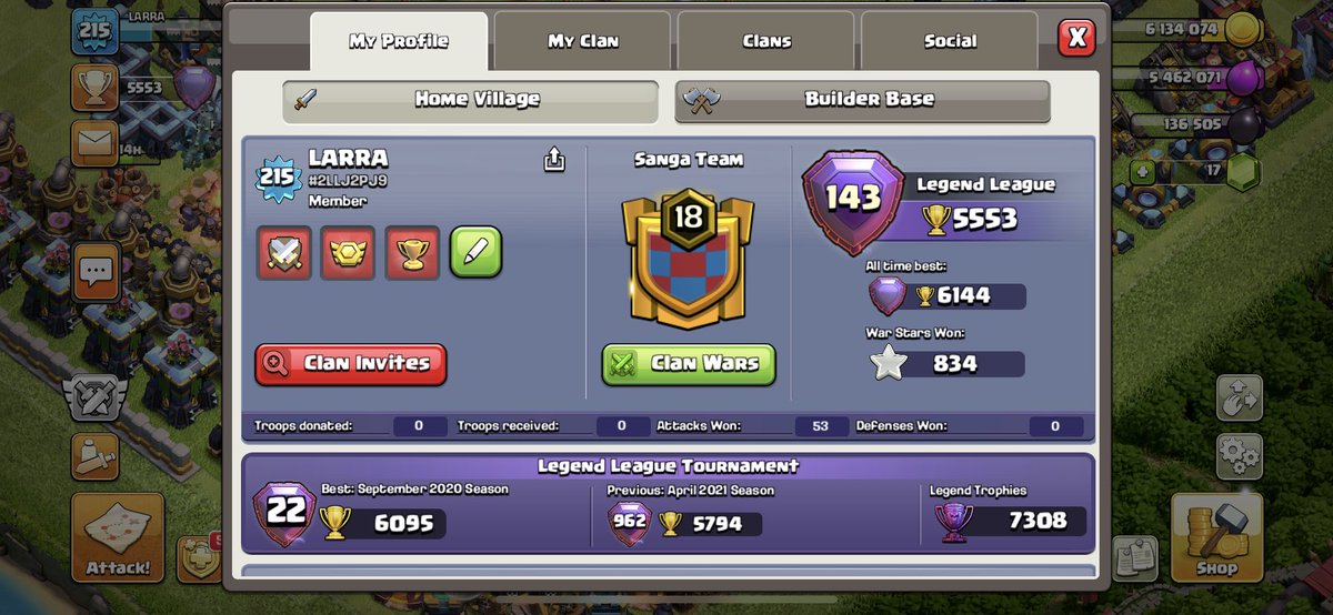 Buscando clan competitivo / searching for a competitive clan.