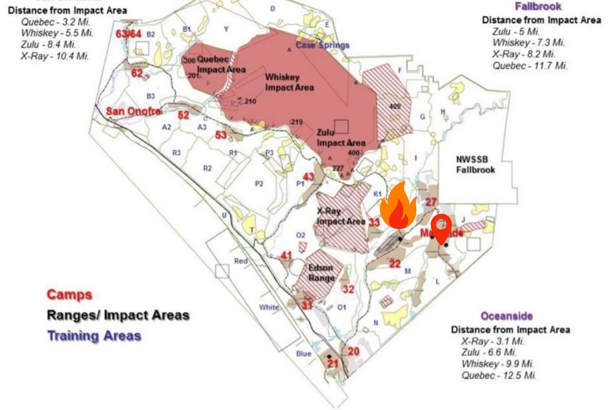MCIWPendletonCA's tweet photo. #SierraFire UPDATE as of 6:10 p.m.
Evacuees will be permitted to re-enter O’Neill Heights Housing, Lake O’Neill Camp Ground, and Wounded Warrior Battalion at 8:00 p.m. tonight. https://t.co/1D0tiHztcW