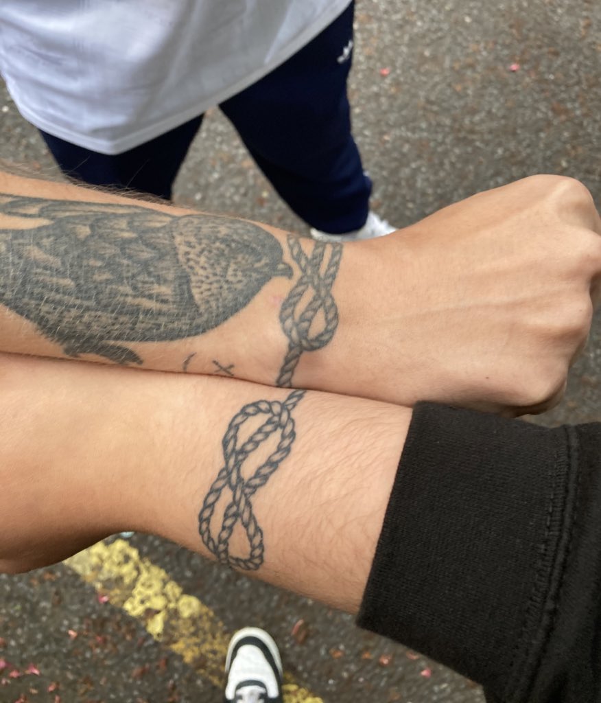 91community's tweet photo. louis and louies having matching tattoos has to be the most adorable thing ever !! 😣🤍 https://t.co/ouxlYrH232
