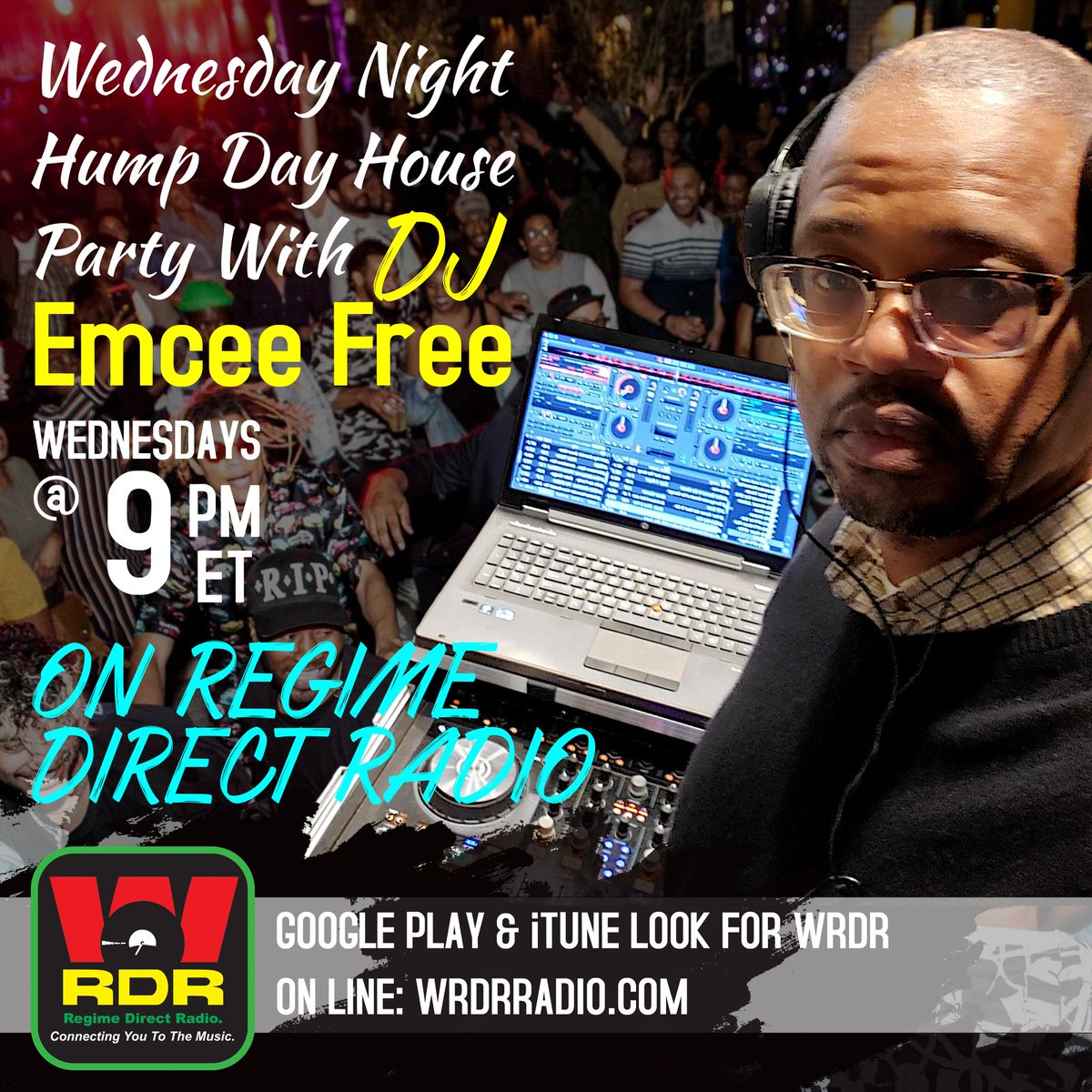 djdizzideelive's tweet photo. It's The Wednesday Night "Hump Day House Party " on WRDR with DJ Emcee Free at 9PM ET. Tune in! See you there!!!
***ONE CLICK LISTEN NOW***
https://t.co/Fn33nA6FQc
**GET THE APP HERE**
https://t.co/qeDWFkoZYF
#hiphop #music #radio #wrdr #regimesquaddjs #rap #listen #live https://t.co/Ja9Sii3ViT