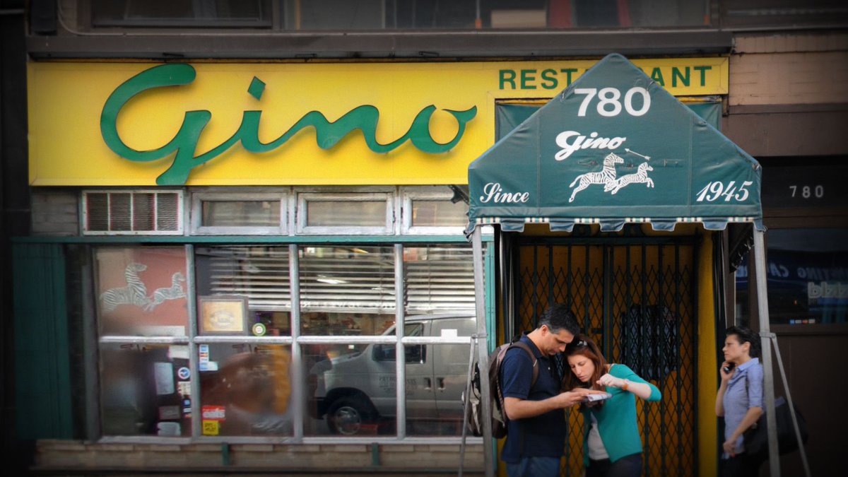 TMIDocumentary's tweet image. What a trip to see the @TheScalamandre zebra wallpaper in #Hacks on @hbomax last week! And in the original tomato red color that graced the walls of Gino&apos;s on Lexington Ave for 65 years!