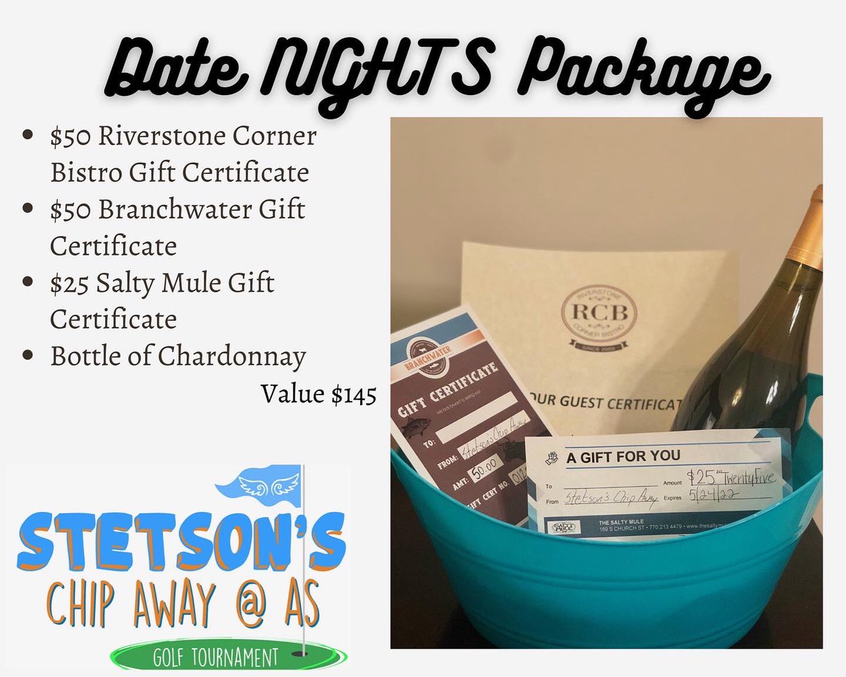 k_h_ely's tweet photo. 2 days til Stetson’s Chip Away @ AS! Can’t come but don’t want to miss out on the fun? Check out our raffle packages - 14 incredible baskets! $10/🎟 or 12 for $100. Wine tumbler for $15. Let me know if you want tickets (pics in comments) https://t.co/MXD7cTL4ar