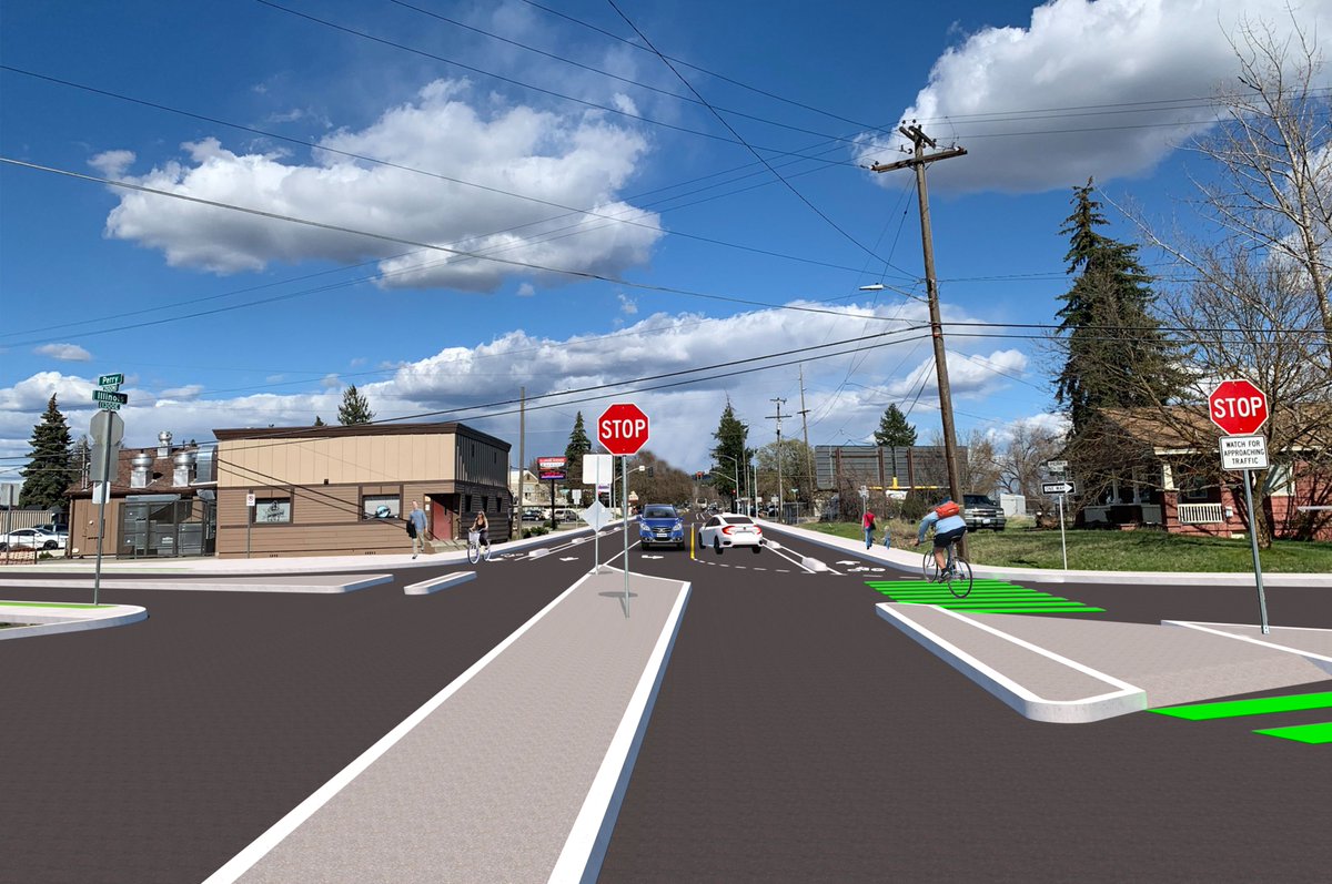 SpokaneCity's tweet photo. Tomorrow from 4 – 5:30 p.m. join City staff to help select an option for bikeway improvements on Illinois Avenue between Cincinnati and Market Street. This meeting will explore several concepts for achieving this goal. https://t.co/adtrobqXq2 https://t.co/1YkHJf2fFZ
