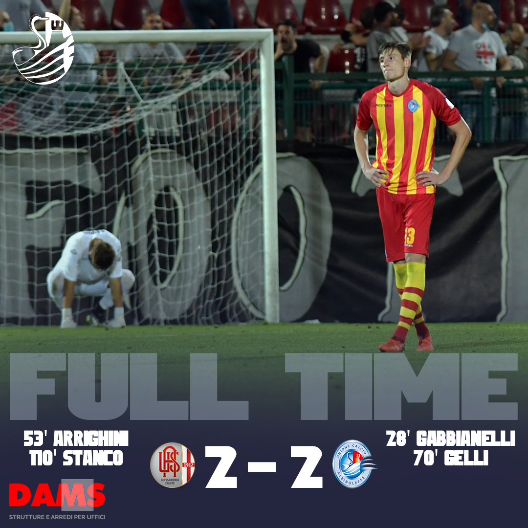 UCAlbinoLeffe's tweet photo. @LegaProOfficial - Final Four Semifinale (Gara di Ritorno) 

Fine partita al Moccagatta 😕
@usalessandria 🆚 #aL 2-2 (28' Gabbianelli, 53' Arrighini, 70' Gelli, 110' Stanco)
Rivivi la cronaca LIVE sul nostro sito ▶️ https://t.co/RcDfaAou5W ✍️

#ALEALB ⚽️
#ForzaaL 💙 https://t.co/ZTCy7X0Foi
