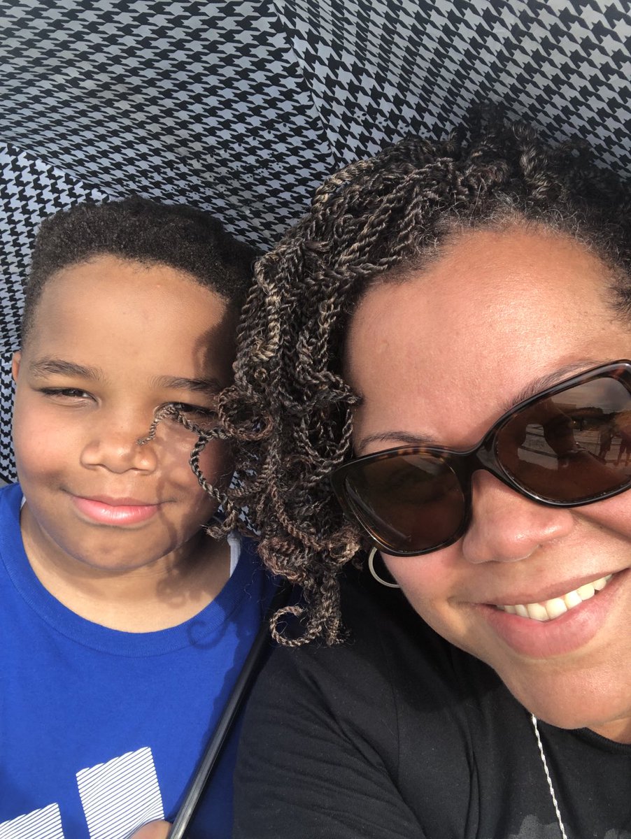 nikkikahara's tweet photo. Seeking umbrella shade with my littlest Boo while we watch my big Boo do his triple jump at the Regional Track Meet #MommaLife #ColemanChronicles ๐๐ฟโโ๏ธ๐๐ https://t.co/ujHQcbiCyG