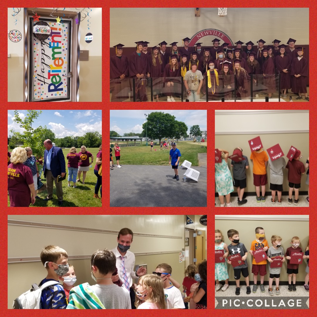 What an amazing couple of weeks closing out a very non-traditional year. We had Spotlight on Learning, Oh the Places You'll Go Fun day, Retirement celebrations, and the awesome Senior Walk through our Newville Elementary halls. #NewvilleCARES #BSSDPROUD pic.x.com/Xnc4TcaXZ1
