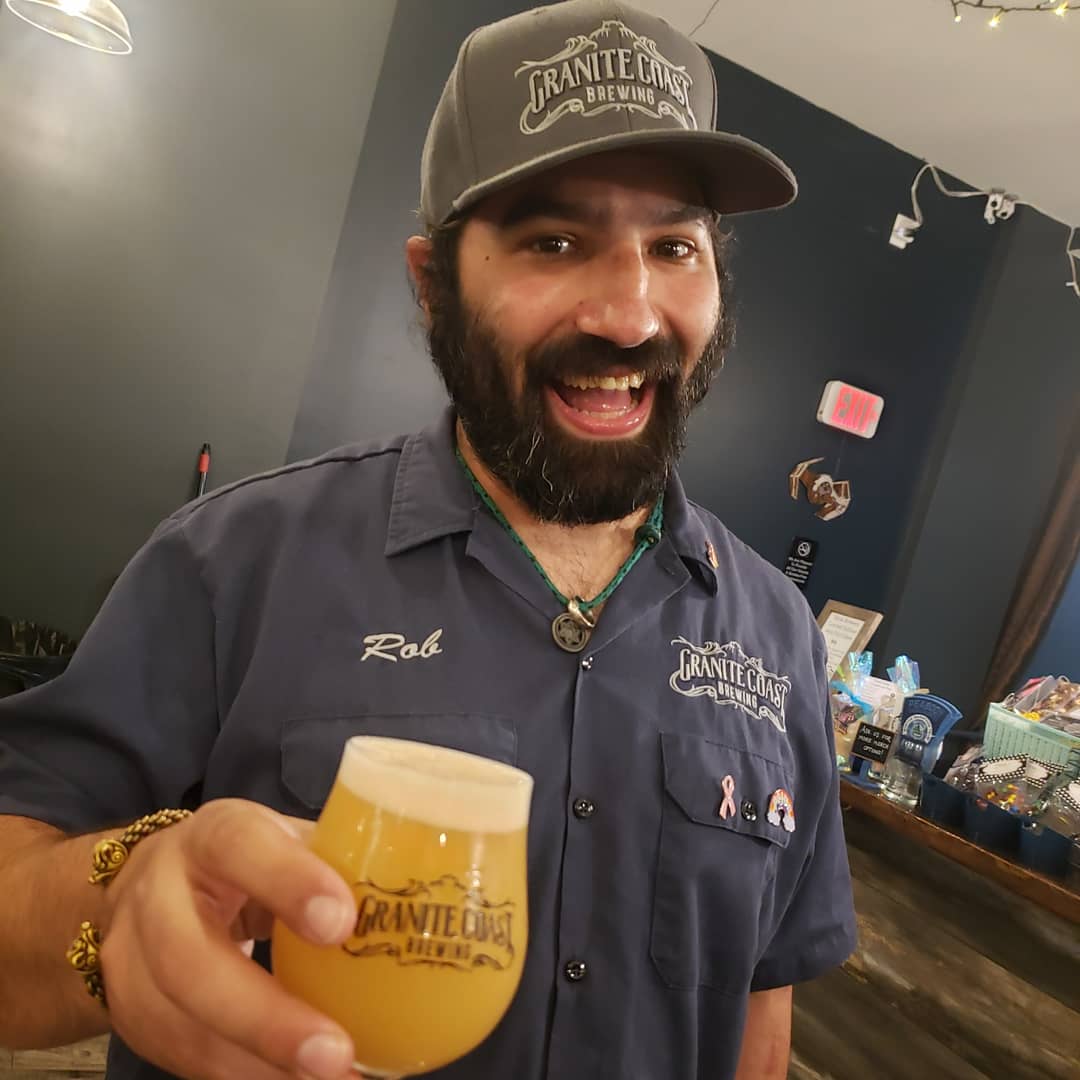 GCBCo's tweet photo. Rob getting excited for our Fables Series: Hainuwele NEIPA!

#neipa #ipa #craftbeer https://t.co/mKfHOBe87s