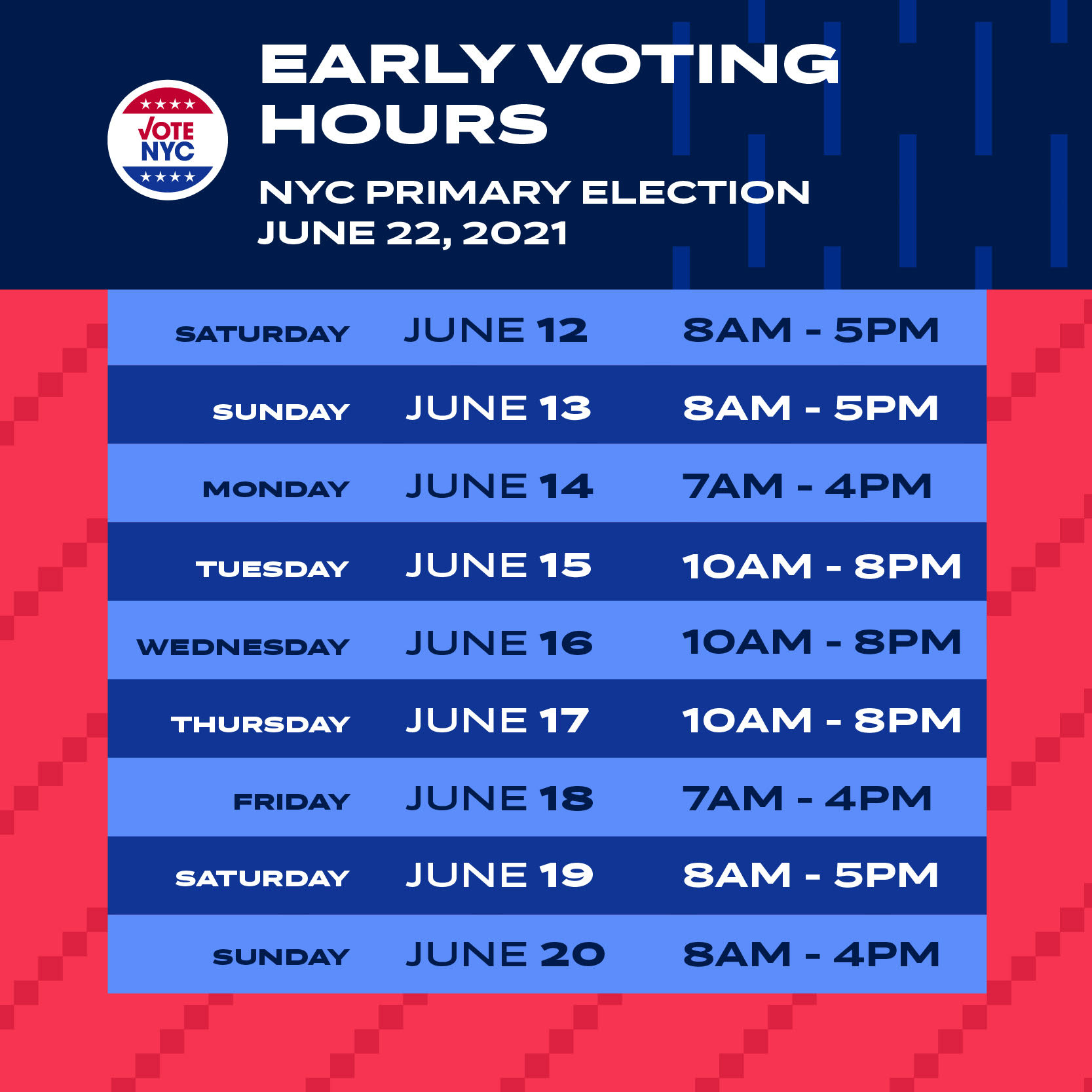 NYC Board of Elections on Twitter "Choose when you vote and vote early
