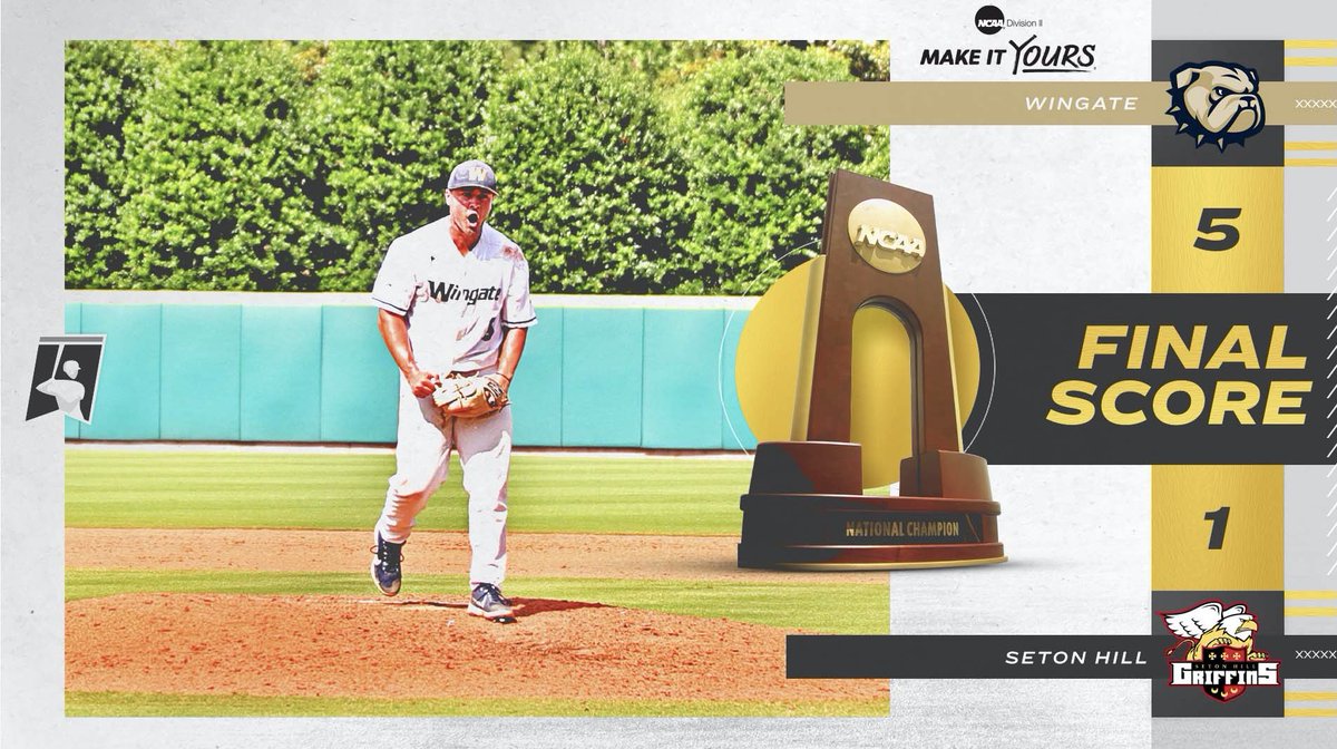 ＣＯＭＰＬＥＴＥ　ＧＡＭＥ！！

☞ David Nash 𝚃𝙷𝚁𝙾𝚆𝚂 𝙰 𝙲𝙾𝙼𝙿𝙻𝙴𝚃𝙴 𝙶𝙰𝙼𝙴 against the Griffins! No. 6 Wingate will advance in the 2021 #D2BSB Championship!