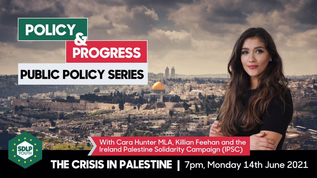 SDLPyouth's tweet photo. Our first discussion will be ‘Policy and Progress: The Crisis In Palestine’ this Monday 14th June at 7PM.

We will be getting to grips with this complex conflict and planning how we can help bring peace and progress to the regions affected. Sign up today! https://t.co/RNgnXdVU5B https://t.co/G4TGct1OOY