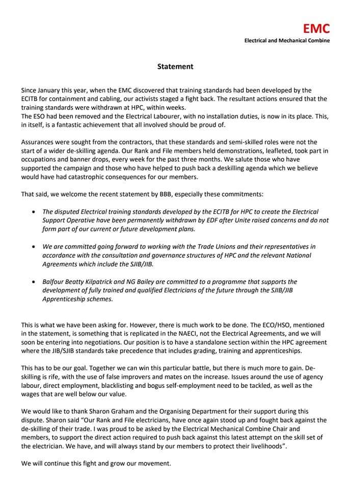 NSSN_AntiCuts's tweet photo. #NSSN sends our solidarity and congratulations to the rank & file #Sparks
We have been proud to stand shoulder to shoulder with you over last 4 months in protesting & blockading to stop de-skilling
#No2ESO #ShutTheSites @unitetheunion https://t.co/lKzL1qJc3M