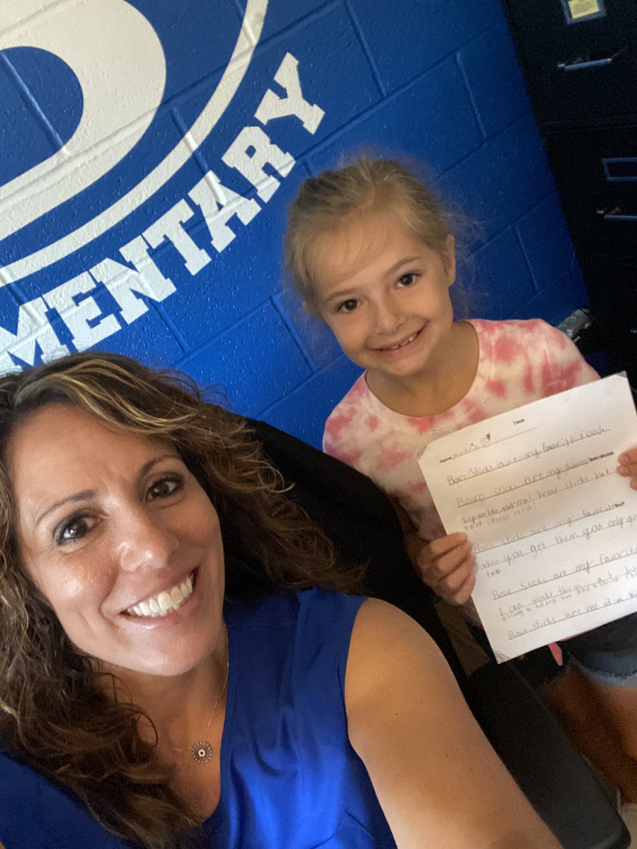 BCSDCrestview's tweet photo. It’s the little things, we❤️ Bosco Sticks. Cambria in Miss Haws class is a fantastic writer! She shares why Bosco Sticks are her favorite food. @MissHawsGrade1 https://t.co/UJffQzLCMS