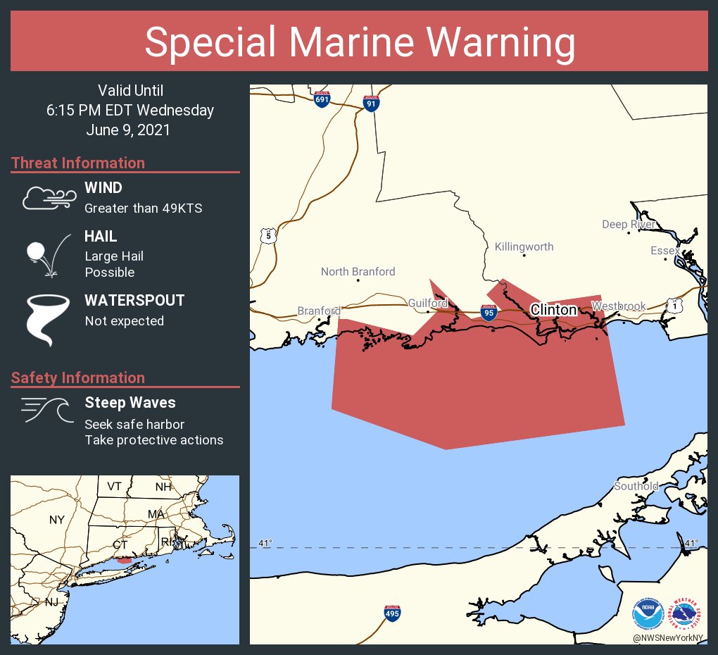NWS New York NY on Twitter "Special Marine Warning including the Long